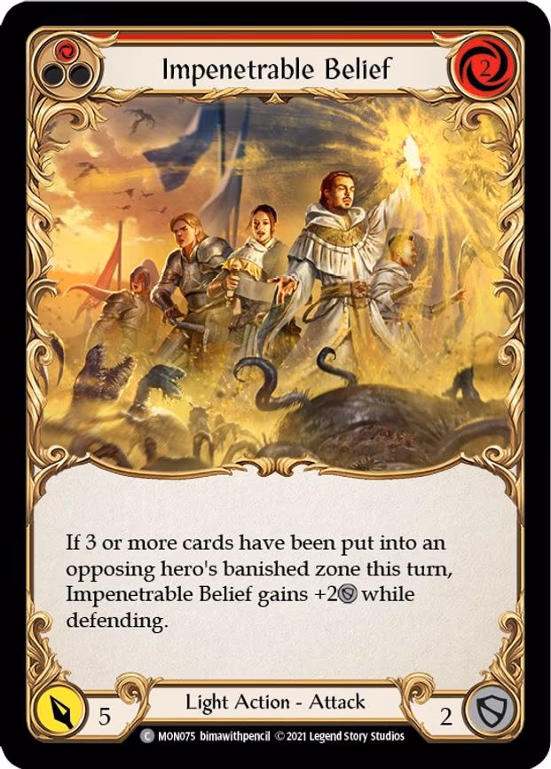 Impenetrable Belief (Red) - Common (MON075)