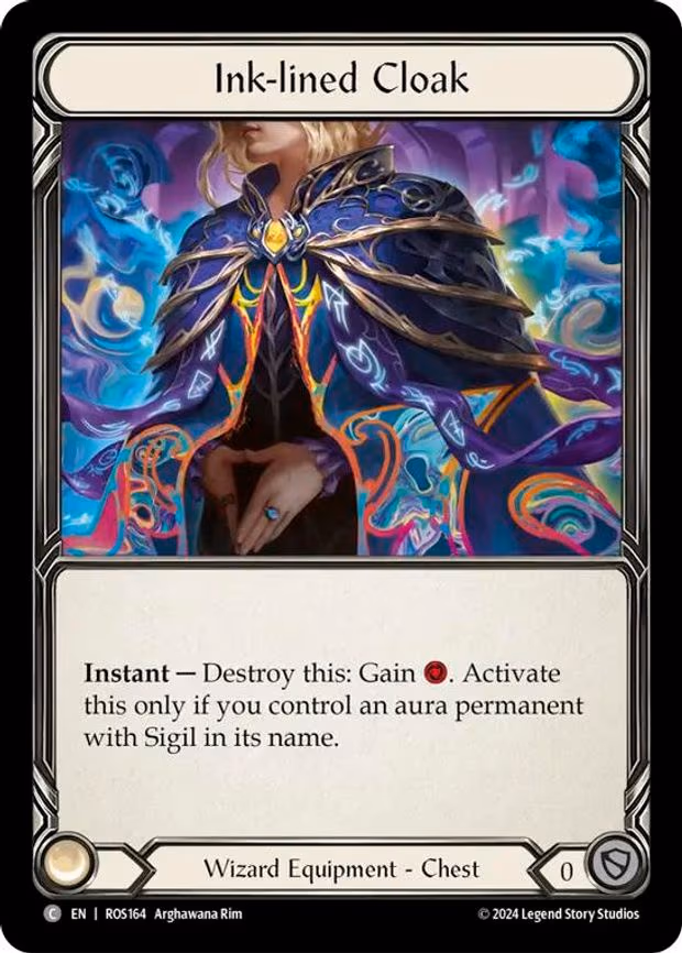 Ink-lined Cloak