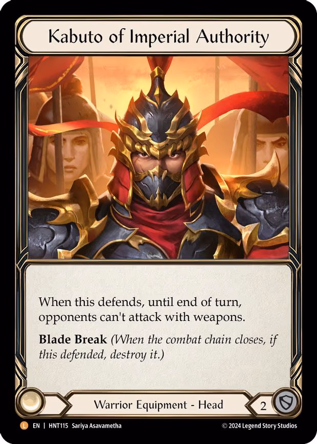 Kabuto of Imperial Authority - Legendary (HNT115)