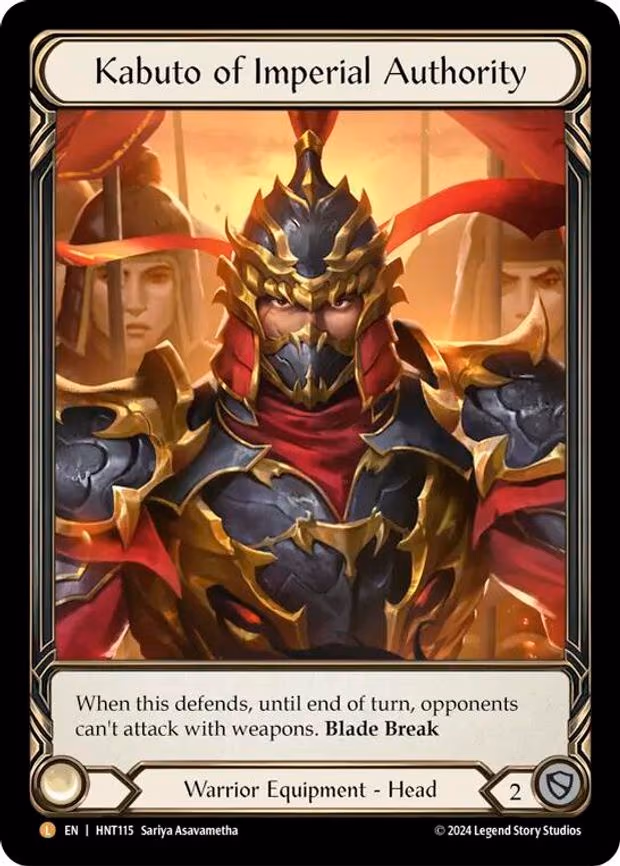 Kabuto of Imperial Authority - Legendary (HNT115)