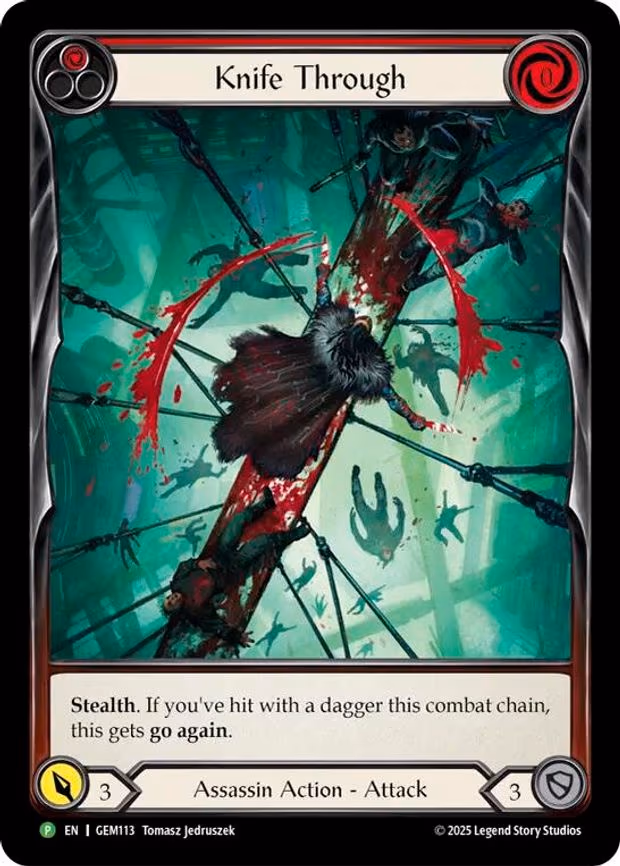 Knife Through (Red) - Promo (GEM113)
