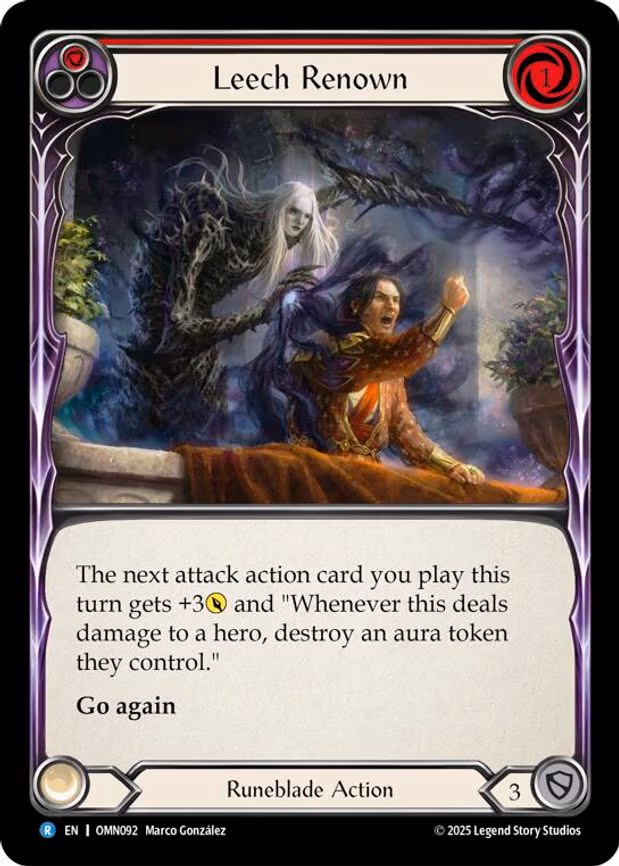 Leech Renown (Red) - Rare (OMN092)