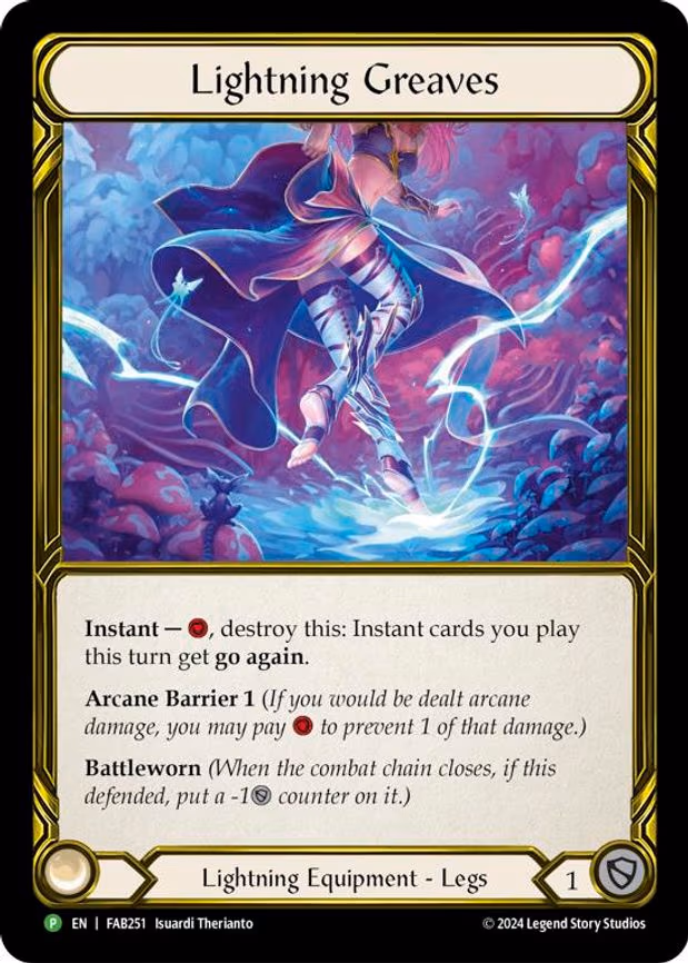 Lightning Greaves (Golden) - Promo (FAB251)