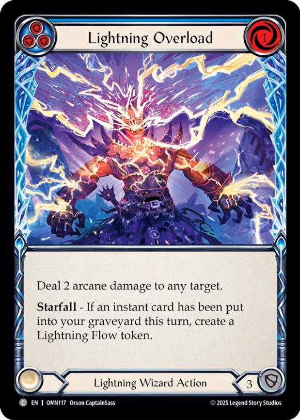 Lightning Overload (Blue) - Common (OMN117)