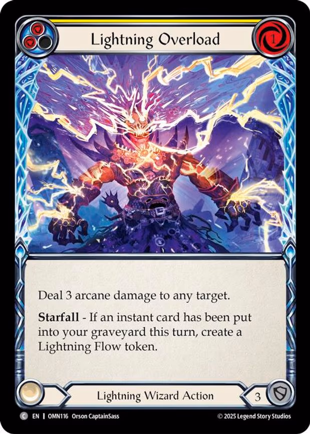 Lightning Overload (Yellow) - Common (OMN116)