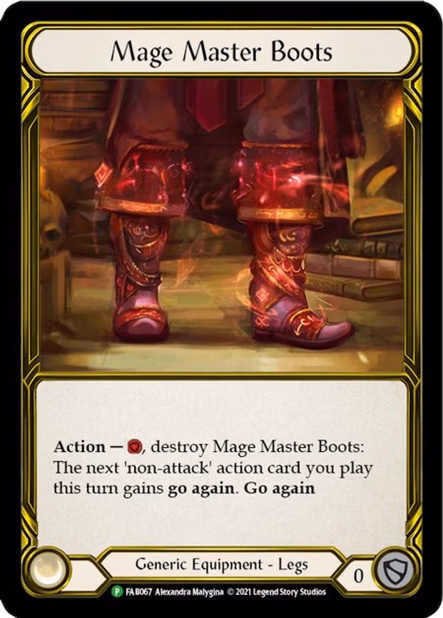 Mage Master Boots (Golden) - Promo (FAB067)