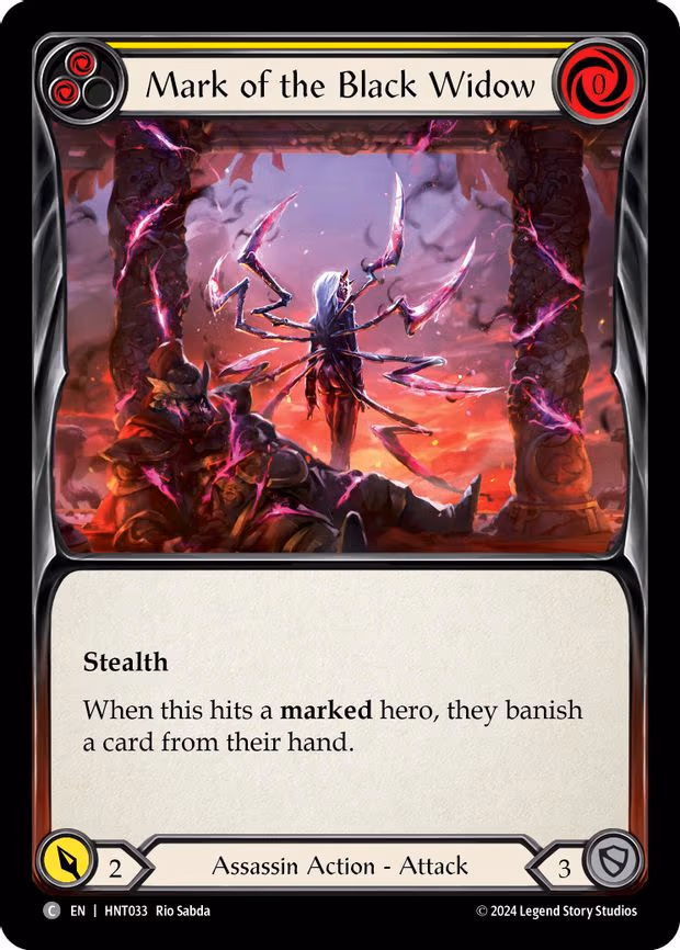 Mark of the Black Widow (Yellow) - Common (HNT033)