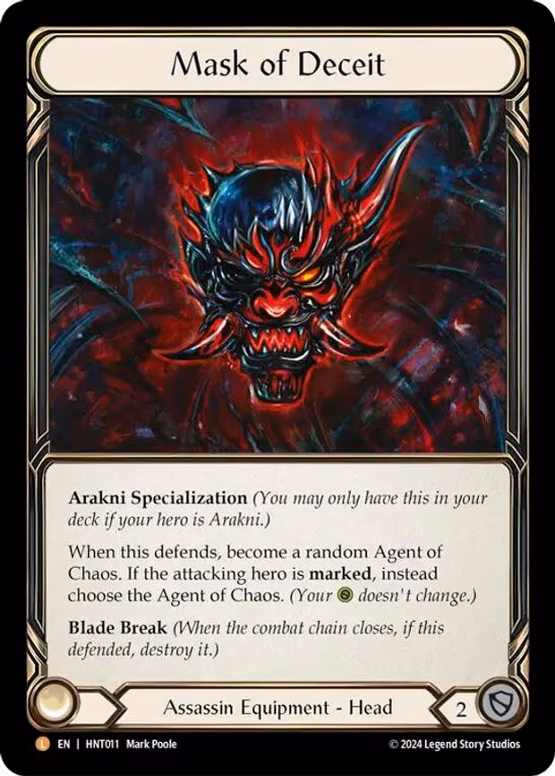 Mask of Deceit - Legendary (HNT011)