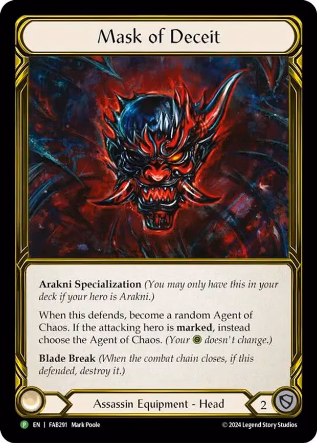 Mask of Deceit - Legendary (FAB291)