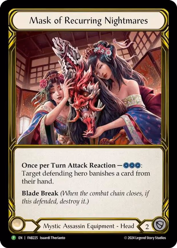 Mask of Recurring Nightmares (Golden) - Legendary (FAB225)