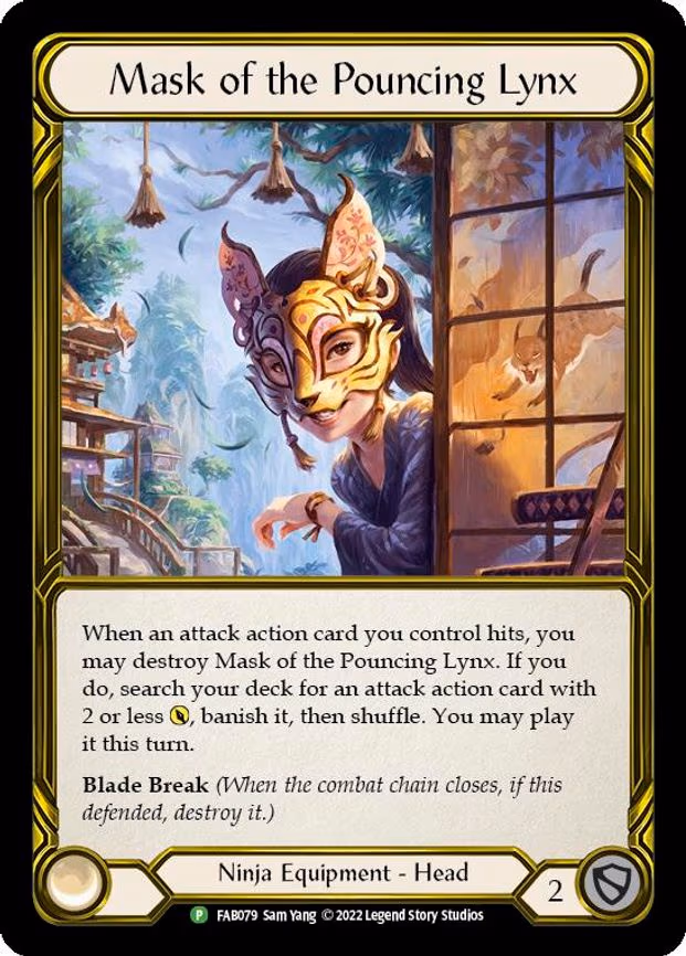 Mask of the Pouncing Lynx (Golden) - Promo (FAB079)