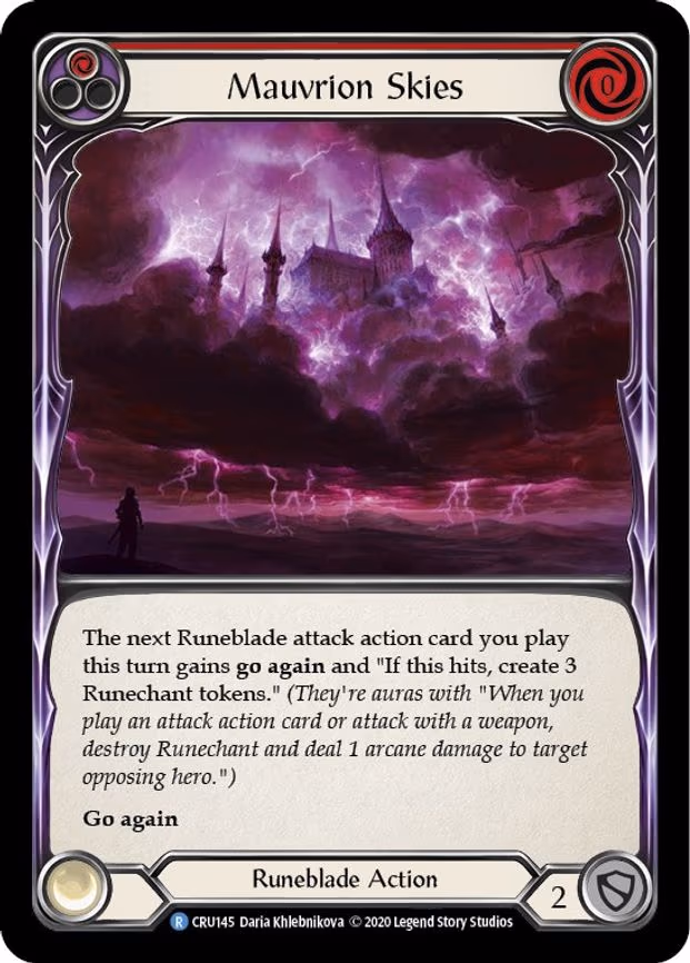 Mauvrion Skies (Red) - Rare (CRU145)