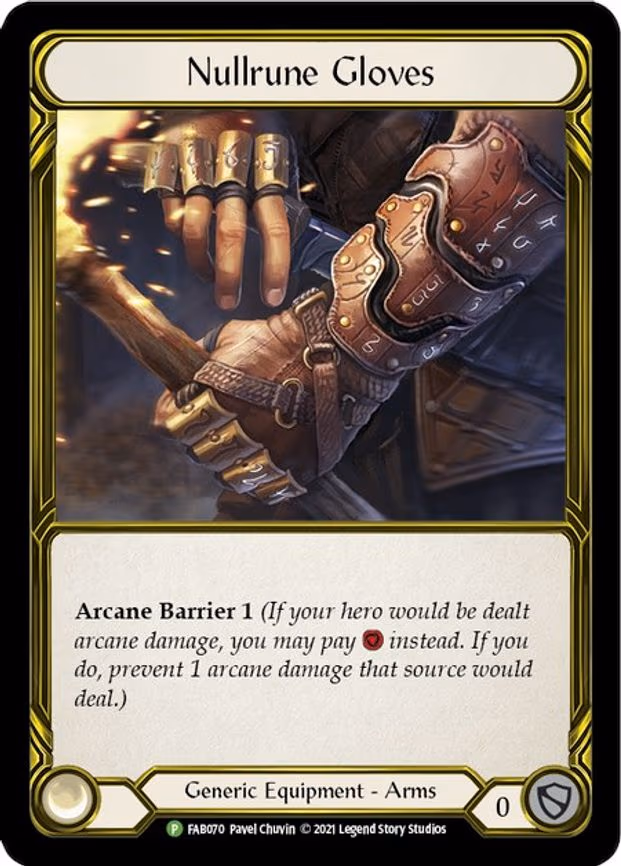 Nullrune Gloves (Golden) - Promo (FAB070)