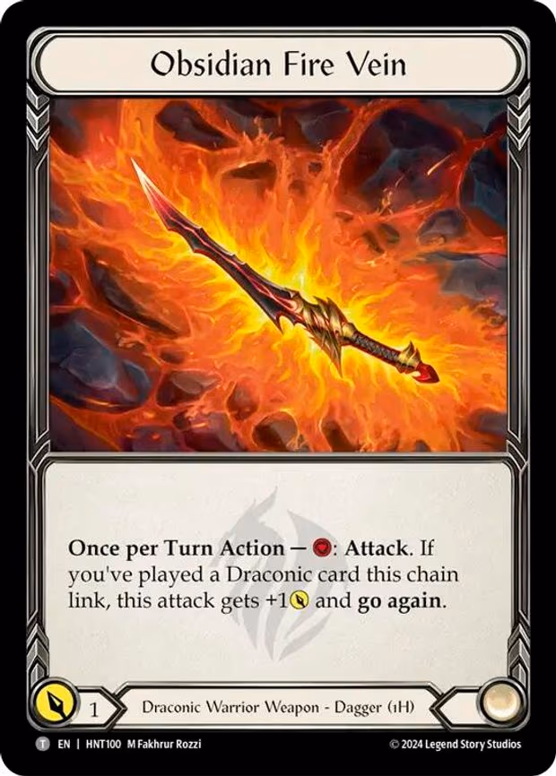 Obsidian Fire Vein // Kunai of Retribution - Token (HNT100//HNT056)