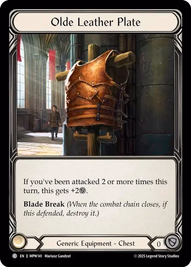 Olde Leather Plate - Common (MPW141)
