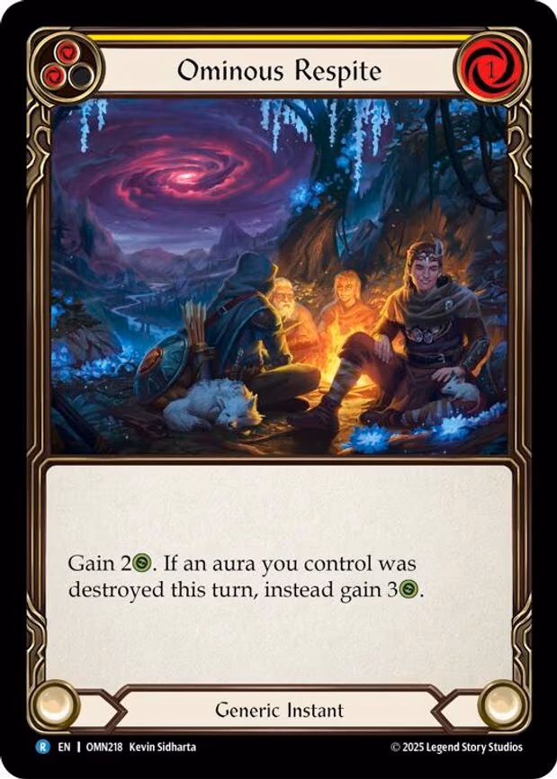 Ominous Respite (Yellow) - Rare (OMN218)