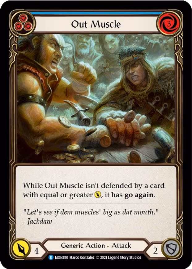 Out Muscle (Blue) - Rare (MON250)