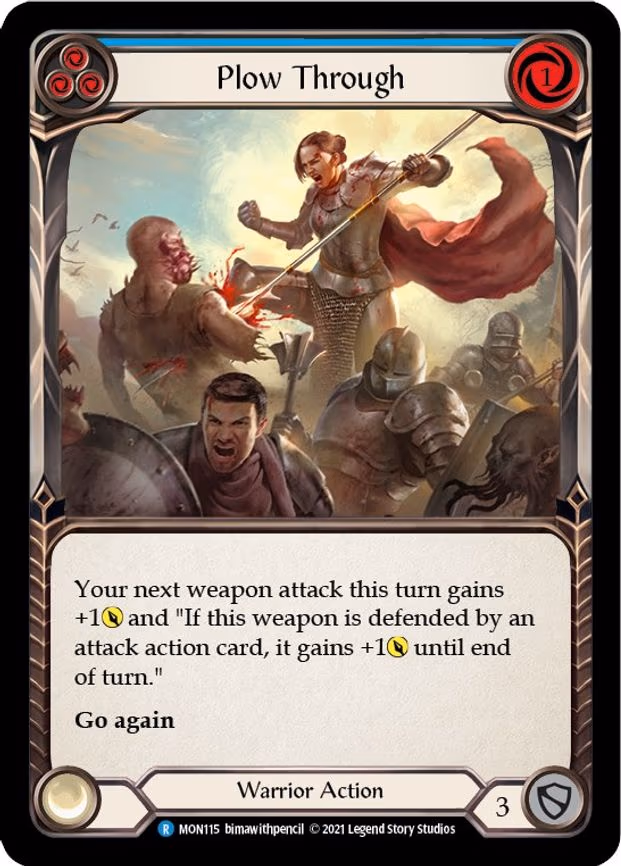 Plow Through (Blue) - Rare (MON115)