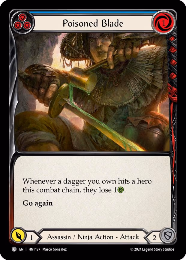 Poisoned Blade (Blue) - Common (HNT187)
