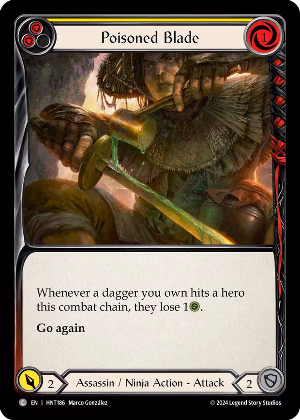 Poisoned Blade (Yellow) - Common (HNT186)