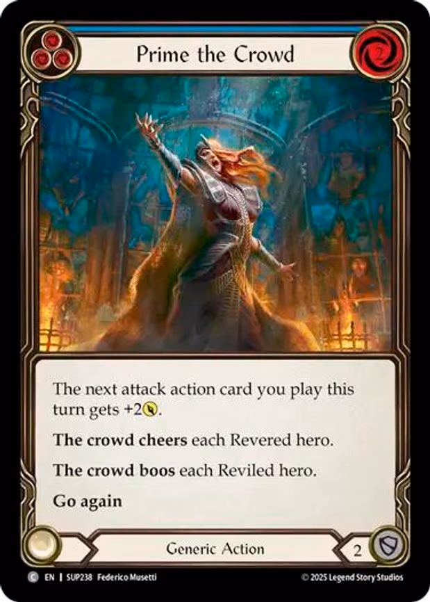 Prime the Crowd (Blue) - Common (SUP238)