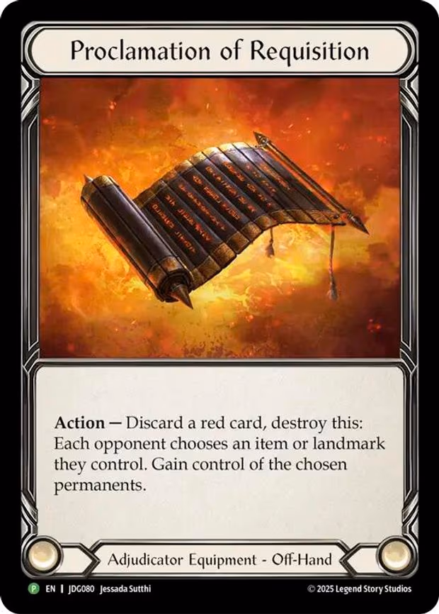 Proclamation of Requisition - Promo (JDG080)