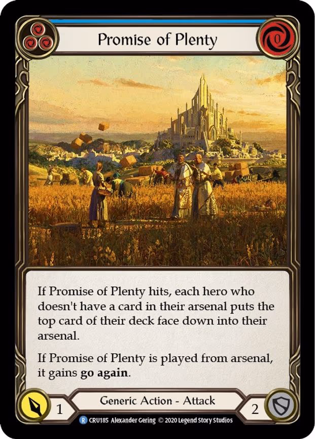 Promise of Plenty (Blue) - Rare (CRU185)