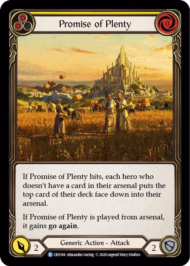 Promise of Plenty (Yellow) - Rare (CRU184)