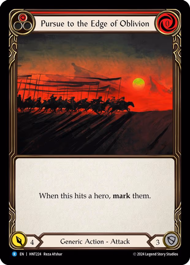 Pursue to the Edge of Oblivion (Red) - Rare (HNT224)