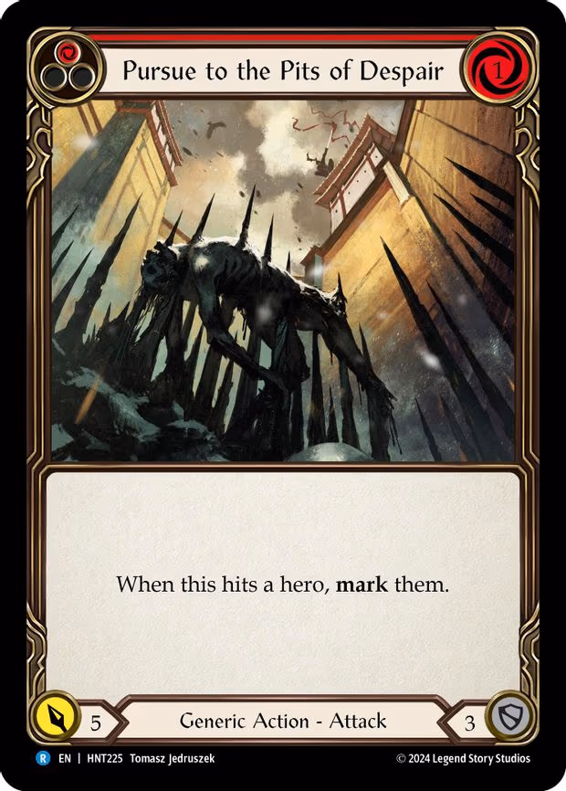 Pursue to the Pits of Despair (Red) - Rare (HNT225)