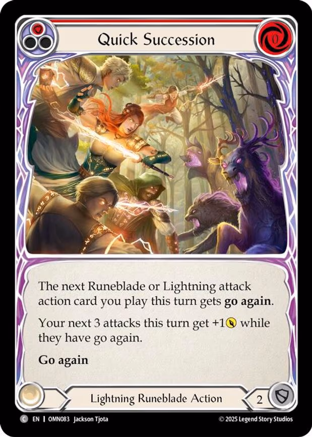 Quick Succession (Red) - Common (OMN083)