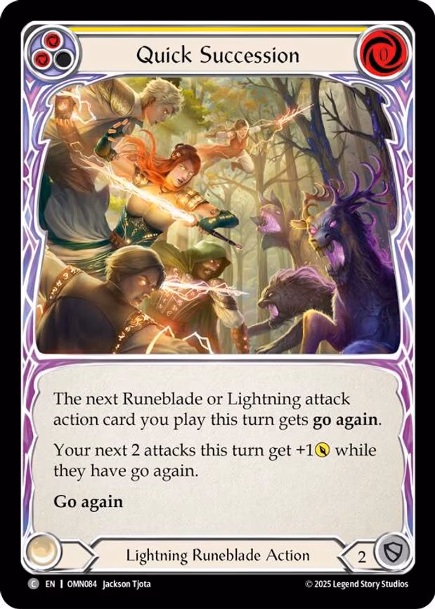 Quick Succession (Yellow) - Common (OMN084)