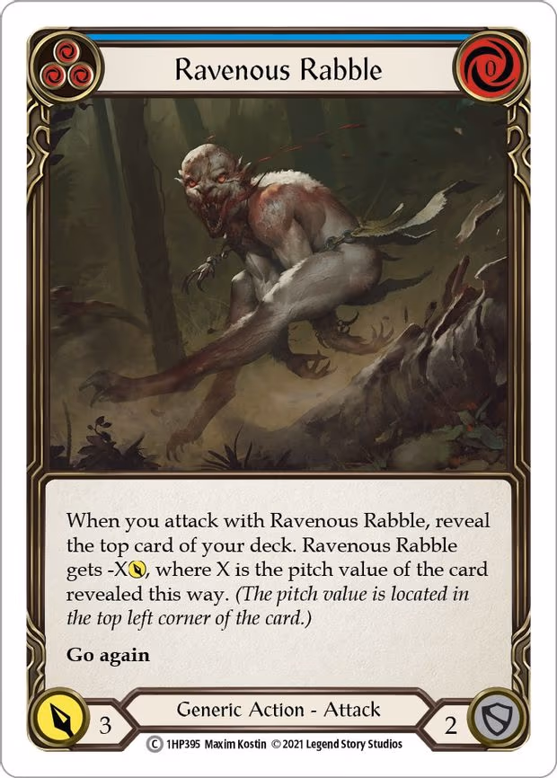 Ravenous Rabble (Blue) - Common (1HP395)