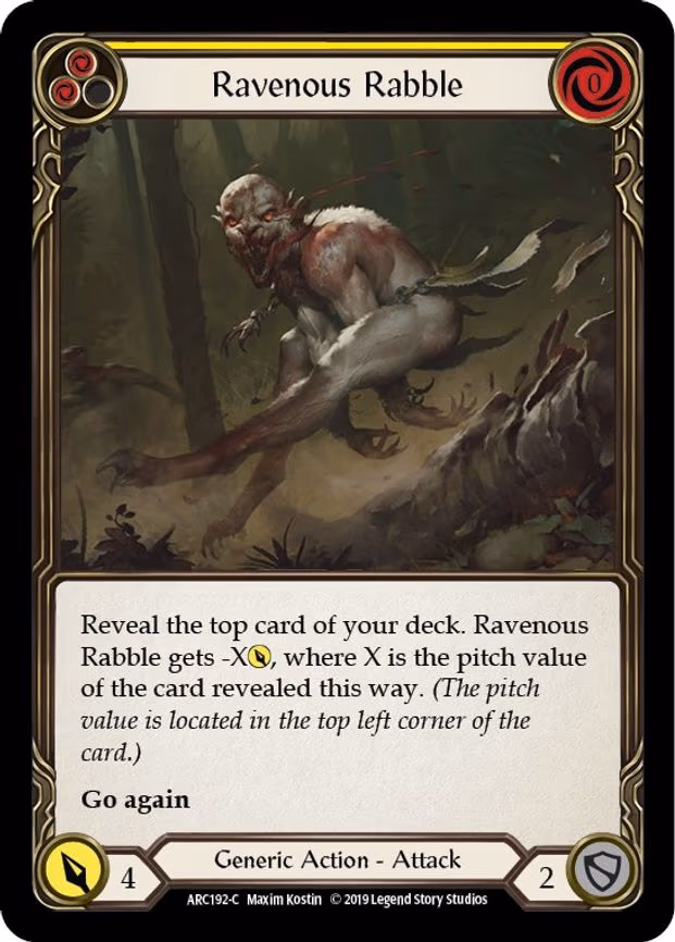 Ravenous Rabble (Yellow) - Common (ARC192)