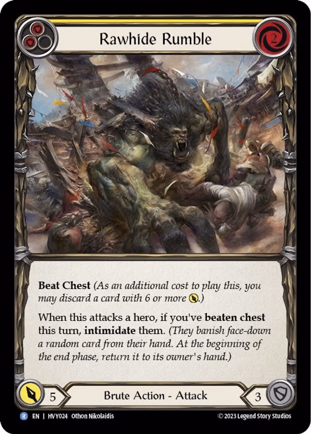 Rawhide Rumble (Yellow) - Rare (HVY024)