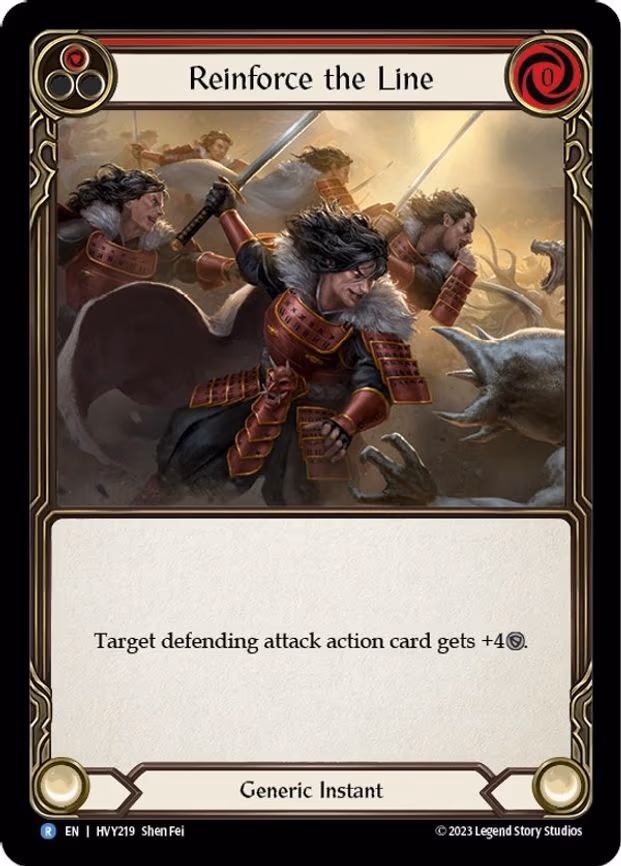 Reinforce the Line (Red) - Rare (HVY219)