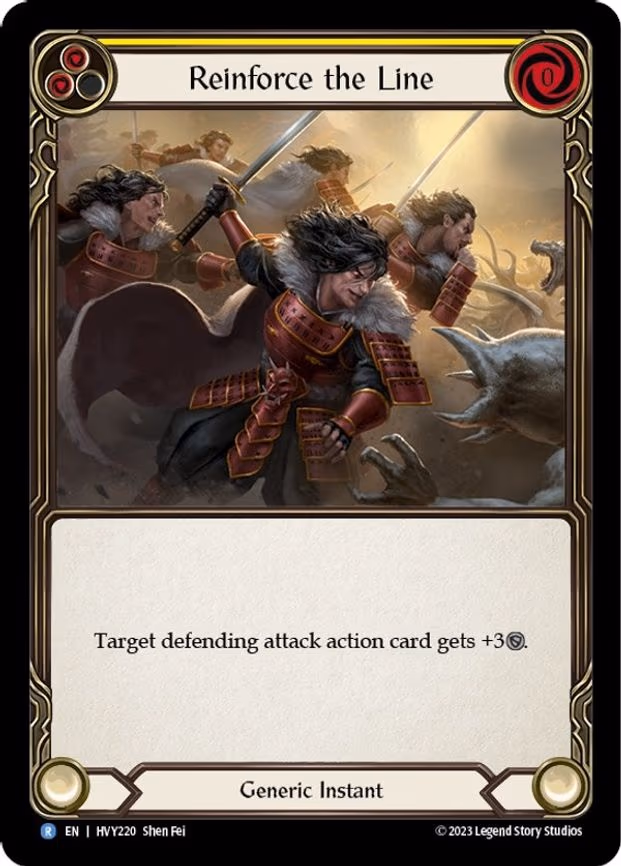 Reinforce the Line (Yellow) - Rare (HVY220)