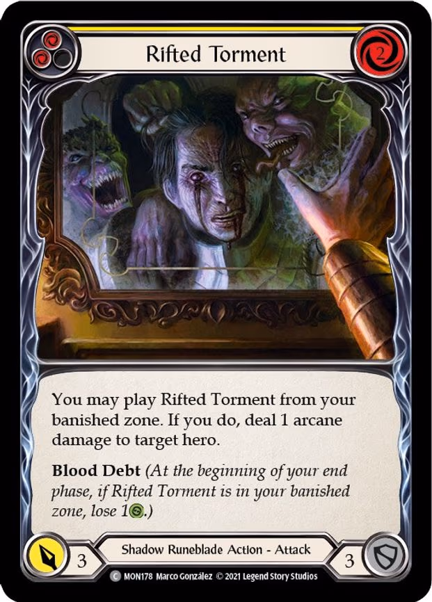 Rifted Torment (Yellow) - Common (MON178)