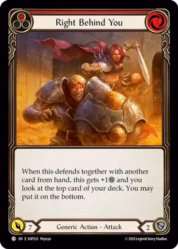 Right Behind You (Red) - Common (SUP233)