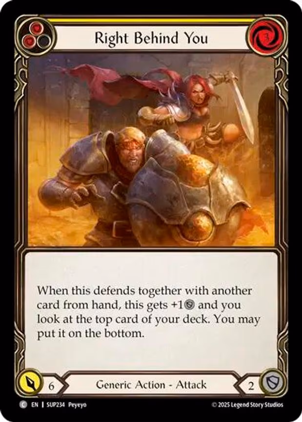 Right Behind You (Yellow) - Common (SUP234)