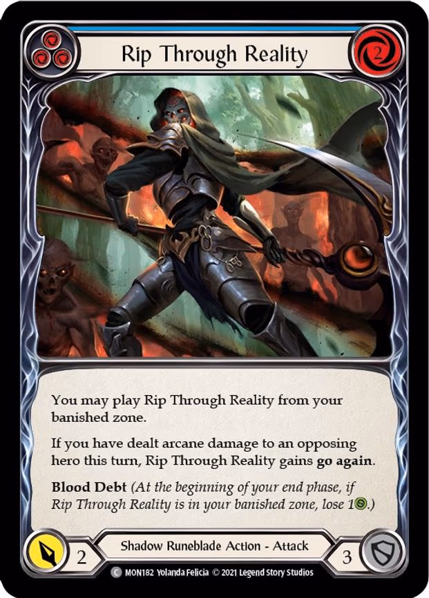 Rip Through Reality (Blue) - Common (MON182)