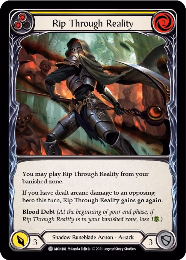 Rip Through Reality (Yellow) - Common (MON181)
