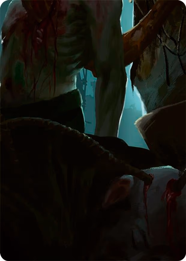 Riptide, Lurker of the Deep // Gravy Bones, Shipwrecked Looter Double Sided Art Card (Bottom Right) - None