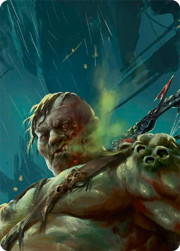 Riptide, Lurker of the Deep // Gravy Bones, Shipwrecked Looter Double Sided Art Card (Top Left) - None