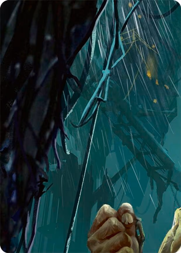 Riptide, Lurker of the Deep // Gravy Bones, Shipwrecked Looter Double Sided Art Card (Top Right) - None