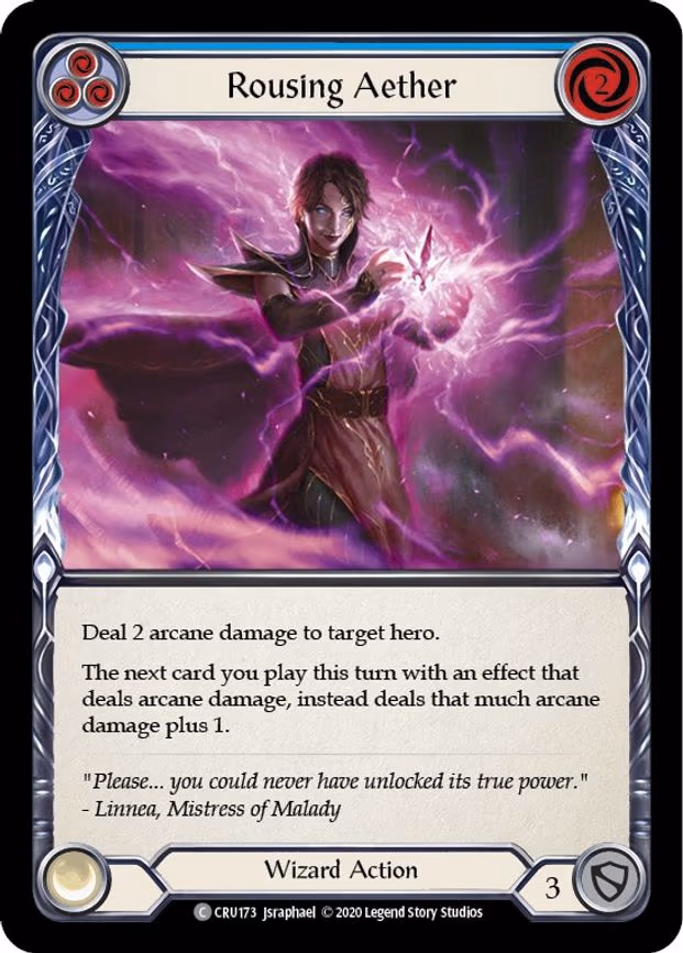 Rousing Aether (Blue) - Common (CRU173)