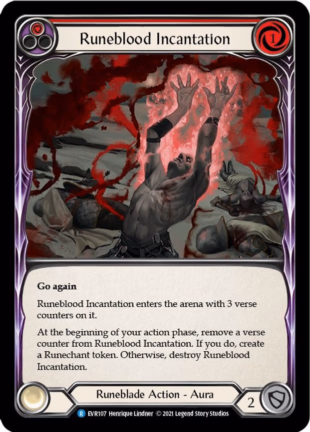 Runeblood Incantation (Red) - Rare (EVR107)