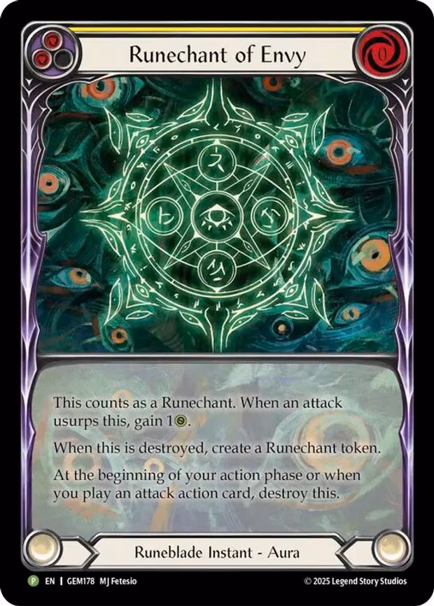Runechant of Envy (Yellow) - Promo (GEM178)