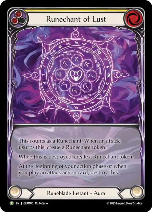 Runechant of Lust (Yellow) - Promo (GEM180)