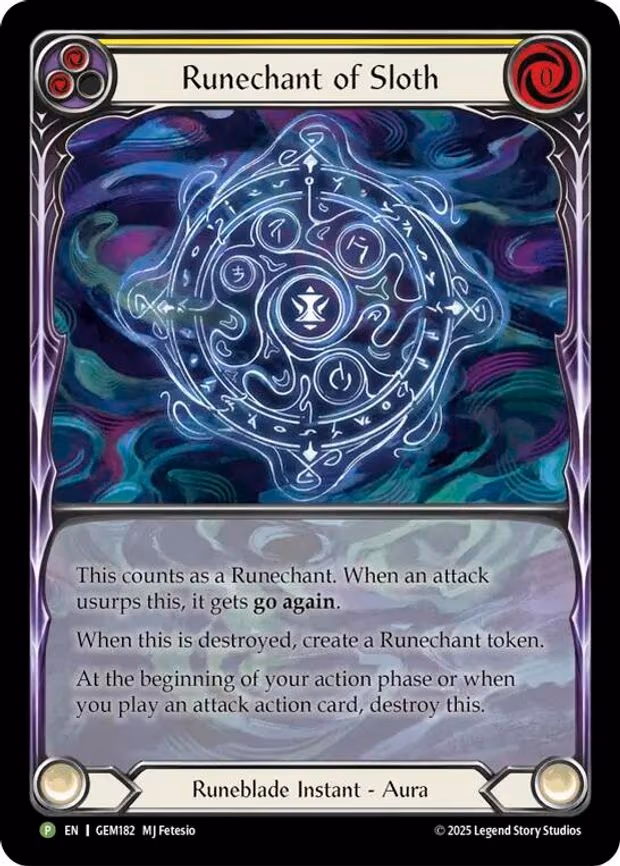 Runechant of Sloth (Yellow) - Promo (GEM182)